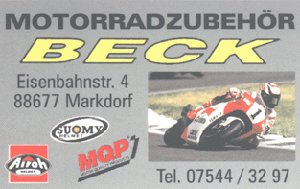 Roland Beck Motorradzubehör: Die Motorradwerkstatt in Markdorf